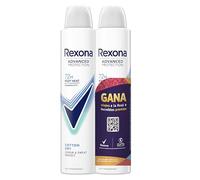 Rexona Deodorante spray Advance Protection Cotton Dry 72h da donna 2 x 200 ml