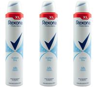 Rexona Deodorante Spray Cotone Dry XL 3 X 200ml 48H Protezione -anti Traspirante