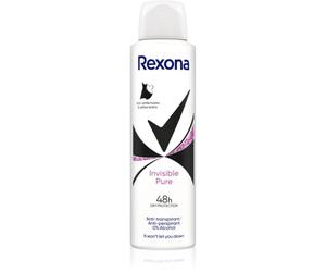 Rexona Invisible Pure antitraspirante spray contro le macchie bianche e gialle 150 ml