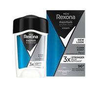 Rexona Men - 6 deodorante crema da uomo, massima protezione, anti-perspirito, pulito, 45 ml