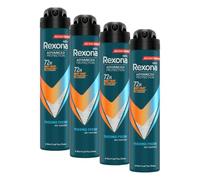 Rexona Men Advanced Protection Deodorante antitraspirante Spray Uomo Thermo Fresh 72 ore con tecnologia Body Heat Activated 200 ML (Confezione da 4)