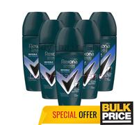 Rexona Men Invisible Ice Fresh Roll-On Deodorante Protezione Avanzata 6 x 50 ml