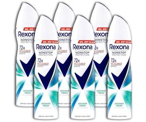 Rexona Nonstop Protection Anti Transpirant Spray Shower Fresh 6 x 150 ml