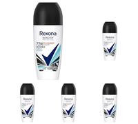 Rexona Nonstop Protection Deo Roll-On Invisible Aqua Anti Transpirant con 72 ore di protezione deodorante e sudore contro residui bianchi e macchie gialle sui vestiti, 50 ml (Confezione da 5)
