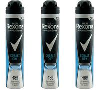 Rexona Spray Deodorante COBALT DRY XL 3 X 200ml Antitraspirante 48H 0% Alcool