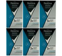 Rexona Uomo Deodorante Stick Clean Scent 6 X 45ml Maximum Protection Crema Stick