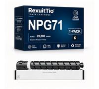 RexuitTio Sostituzione della cartuccia di toner NPG71 ad alta resa per NPG-71 GPR-55 C-EXV51, adatta a Canon iR-ADV C5535 5540 5550 5560, nero