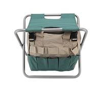 REXVTNS Garden Folding Stool with Tools Storage Bag | 600D Oxford Cloth & Detachable Design | Multipurpose Chair for Greenhouse/Fishing/Camping | Supports 220lbs, 51oz Lightweight