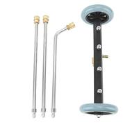 REXVTNS Undercarriage Maintenance 4000 PSI | Stainless Steel & Brass Water Broom | 1 / 4in Quick Connect for Cars/Trucks/Trailers | 4 Nozzles for High - Pressure Maintenance
