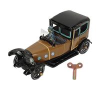 REXVTNS Vintage Wind Up Car Toy | Handcrafted Tinplate Retro Clockwork Toy for Adults/Collectors | Classic Car Model for Home Decor/Present/Party | Nostalgic Collectible