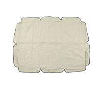 REXVTNS Weather - Blocking Swing Canopy Replacement | 420D Silver Coated Oxford Fabric for Outdoor Garden/Patio | Sunlight & Windproof Barrier (Beige)