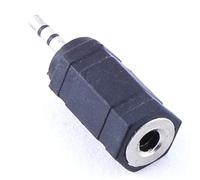 REY Adattatore convertitore mini jack da 2,5 mm maschio a 3,5 mm Hembra