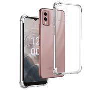 REY Cover in Gel TPU Anti-Shock per Nokia C32 4G - Nokia C22 4G, Morbido Silicone Custodie Protettivo Case, Anti-Scratch, Protettiva Sottile Back Cover
