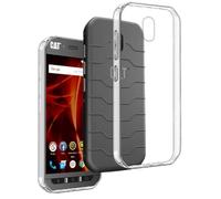 REY Cover in Gel TPU Trasparente per Cat S42 - S42 H+, Ultra Sottile 0,33 mm, Morbido Flessibile, Custodia Silicone