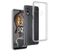 REY Cover in Gel TPU Trasparente per Nokia C32 4G - Nokia C22 4G, Ultra Sottile 0,33 mm, Morbido Flessibile, Custodia Silicone