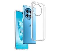 REY Cover in Gel TPU Trasparente per ONEPLUS 12R 5G - ONEPLUS Ace 3 5G, Ultra Sottile 0,33 mm, Morbido Flessibile, Custodia Silicone