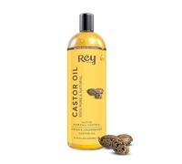 Rey Naturals, 100% puro pressato a freddo olio di ricino - idratante e guarigione, per la pelle secca, la crescita dei capelli - per pelle, capelli, ciglia (ml)