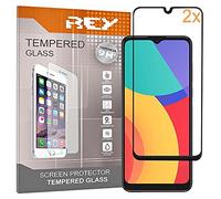REY Pack 2X Pellicola salvaschermo 3D per ALCATEL 1S 2021 - ALCATEL 3L 2021, Nero, Vetro temperato, Copertura Completa, Pellicola Protettiva Protezione Schermo, 3D / 4D / 5D