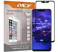 REY Pack 2X Pellicola salvaschermo 3D per Huawei Mate 20 Lite, Nero, Copertura Completa, Pellicola Protettiva Protezione Schermo, 3D / 4D / 5D