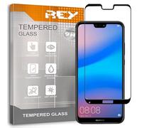 REY Pack 2X Pellicola salvaschermo 3D per Huawei P20 Lite - Huawei Nova 3E, Nero, Copertura Completa, Pellicola Protettiva Protezione Schermo, 3D / 4D / 5D