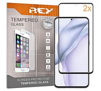 REY Pack 2X Pellicola salvaschermo 3D per Huawei P50 PRO, Nero, Vetro temperato, Copertura Completa, Pellicola Protettiva Protezione Schermo, 3D / 4D / 5D