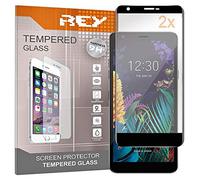 REY Pack 2X Pellicola salvaschermo 3D per LG K30 2019, Vetro temperato, Copertura Completa, Pellicola Protettiva Protezione Schermo, 3D / 4D / 5D