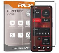 REY Pack 2X Pellicola salvaschermo 3D per Nothing Cmf Phone 1, Negro, Vetro temperato, Copertura Completa, Pellicola Protettiva Protezione Schermo, 3D / 4D / 5D