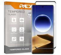 REY Pack 2X Pellicola salvaschermo 3D per Oppo Find X7 Ultra, Negro, Vetro temperato, Copertura Completa, Pellicola Protettiva Protezione Schermo, 3D / 4D / 5D