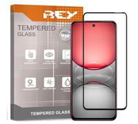 REY Pack 2X Pellicola salvaschermo 3D per Oppo REALME C75X - C75 4G/5G, Negro, Vetro temperato, Copertura Completa, Pellicola Protettiva Protezione Schermo, 3D / 4D / 5D