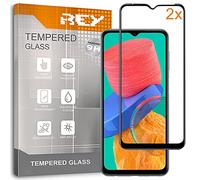 REY Pack 2X Pellicola salvaschermo 3D per Samsung Galaxy M33 5G - Galaxy M23 - Galaxy A42 5G - Galaxy M13 4G, Negro, Vetro temperato, Copertura Completa, 3D / 4D / 5D