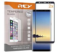 REY Pack 2X Pellicola salvaschermo 3D per Samsung Galaxy Note 8 - NOTE8, Nero, Copertura Completa, Pellicola Protettiva Protezione Schermo, 3D / 4D / 5D