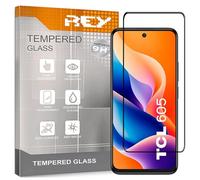 REY Pack 2X Pellicola salvaschermo 3D per TCL 605 4G - 60 SE 4G - 60 SE NXTPAPER 4G, Negro, Vetro temperato, Copertura Completa, Pellicola Protettiva Protezione Schermo, 3D / 4D / 5D
