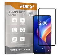 REY Pack 2X Pellicola salvaschermo 3D per TCL K70 - K70 Power, Negro, Vetro temperato, Copertura Completa, Pellicola Protettiva Protezione Schermo, 3D / 4D / 5D
