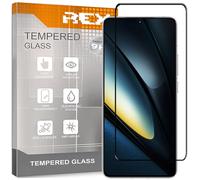 REY Pack 2X Pellicola salvaschermo 3D per XIAOMI Poco F6 PRO 5G, Negro, Vetro temperato, Copertura Completa, Pellicola Protettiva Protezione Schermo, 3D / 4D / 5D