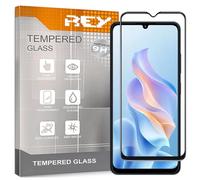 REY Pack 2X Pellicola salvaschermo 3D per ZTE Blade A76, Negro, Vetro temperato, Copertura Completa, Pellicola Protettiva Protezione Schermo, 3D / 4D / 5D