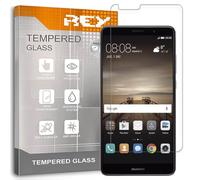 REY Pack 2X Pellicola salvaschermo per Huawei Mate 9, Vetro temperato, di qualità Premium