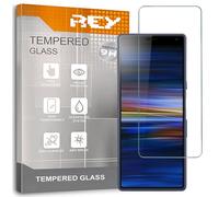 REY Pack 2X Pellicola salvaschermo per Sony Xperia 10, Vetro temperato, di qualità Premium