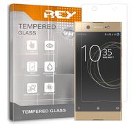 REY Pack 2X Pellicola salvaschermo per Sony Xperia XA1 Ultra, Vetro temperato, di qualità Premium
