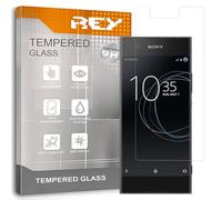 REY Pack 2X Pellicola salvaschermo per Sony Xperia XA1, Vetro temperato, di qualità Premium