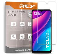 REY Pack 2X Pellicola salvaschermo per TCL 30SE - TCL 30E - TCL 305i, Vetro temperato, di qualità Premium