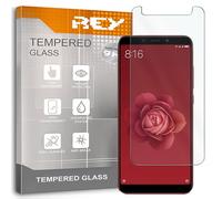 REY Pack 2X Pellicola salvaschermo per XIAOMI Mi A2 / Mi 6X / MiA2 / Mi6x, Vetro temperato, di qualità Premium
