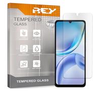 REY Pack 2X Pellicola salvaschermo per ZTE Blade A36 - Blade A56, Vetro temperato, di qualità Premium
