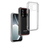 REY Pack 3X Cover in Gel TPU Trasparente per DOOGEE Blade 10 Max, Ultra Sottile 0,33 mm, Morbido Flessibile, Custodia Silicone