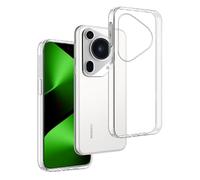 REY Pack 3X Cover in Gel TPU Trasparente per Huawei Pura 80 Ultra, Ultra Sottile 0,33 mm, Morbido Flessibile, Custodia Silicone