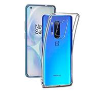 REY - Pack 3X Cover in Gel TPU Trasparente per ONEPLUS 8 PRO - One Plus 8 PRO, Ultra Sottile 0,33 mm, Morbido Flessibile, Custodia Silicone