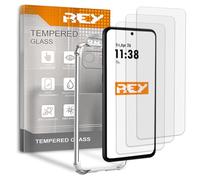 REY Pack 3X Pellicola salvaschermo e Cover Anti-Shock per ASUS ZENFONE 12 Ultra, Vetro temperato e Silicone TPU ad Alta Resistenza