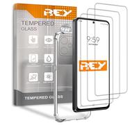REY Pack 3X Pellicola salvaschermo e Cover Anti-Shock per Honor X8 4G, Vetro temperato e Silicone TPU ad Alta Resistenza