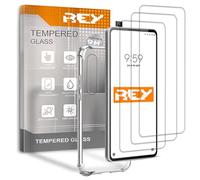 REY Pack 3X Pellicola salvaschermo e Cover Anti-Shock per Huawei P Smart PRO 2019, Vetro temperato e Silicone TPU ad Alta Resistenza