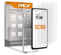 REY Pack 3X Pellicola salvaschermo e Cover Anti-Shock per Oppo A60 5G, Vetro temperato e Silicone TPU ad Alta Resistenza