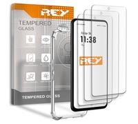 REY Pack 3X Pellicola salvaschermo e Cover Anti-Shock per Oppo REALME GT 8 PRO, Vetro temperato e Silicone TPU ad Alta Resistenza